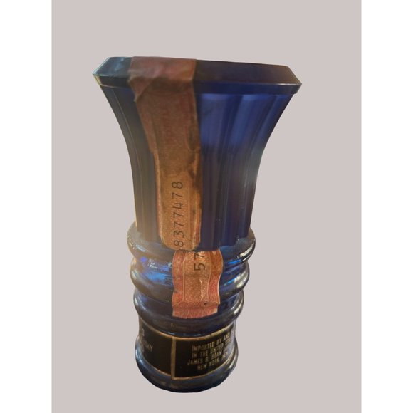 Imported McGill Canadian Whiskey 2 Cobalt Blue Decanters Bottled by James B Beam - Picture 2 of 10